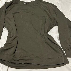 Olive Green Yoga Pullover
